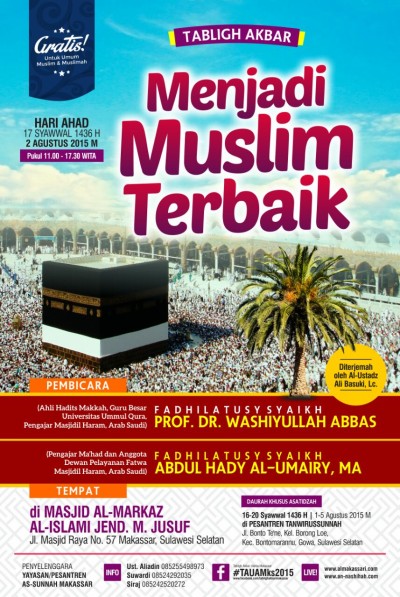 Tabligh Akbar Ulama Ke-4 di Masjid Al-Markaz Al-Islami Makassar 1436/2015